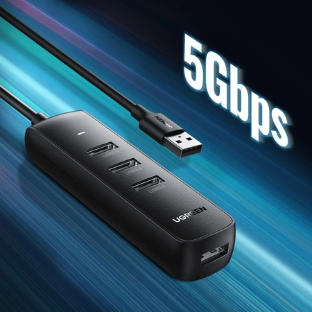 Ugreen HUB USB Typ A Splitter - 4x USB 3.2 Gen 1 schwarz (CM416 80657)