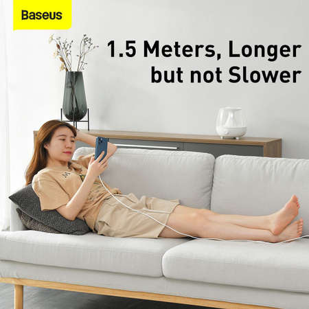 Baseus 2x kabel USB Typ C - Lightning szybkie ładowanie Power Delivery 20 W 1,5 m biały (TZCATLZJ-02)