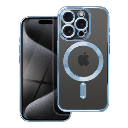 Futerał Electro Mag Cover kompatybilny z MagSafe do IPHONE 15 PRO niebieski