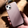 iCarer Litchi Premium Leather Case iPhone 14 Plus Magnetic Leather Case with MagSafe pink (WMI14220711-PK)