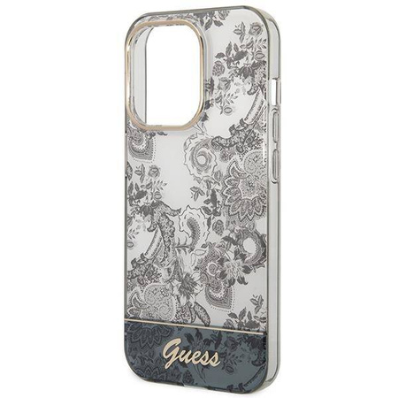 Guess GUHCP14XHGPLHG iPhone 14 Pro Max 6,7 "Grau / Graue Hartschalen-Porzellankollektion
