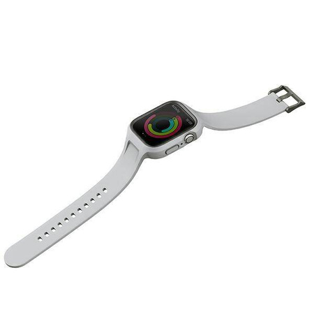 UNIQ pasek Monos 2in1 Apple Watch Strap + Case Series 4/5/6/7/8/9/SE/SE2 44/45mm. szary/chalk grey