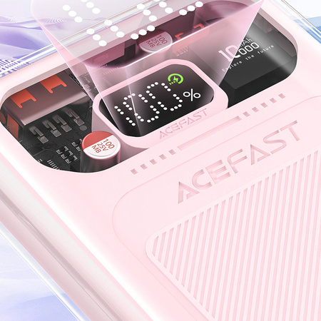 Acefast powerbank 10000mAh Sparkling Series szybkie ładowanie 30W szary (M1)
