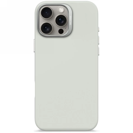 Decoded Antimikrobielle Silikon-Rückseite mit MagSafe für iPhone 16 Pro Max – Grau