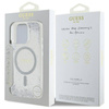 Etui Guess Resin Gradient Glitter MagSafe na iPhone 16 Pro - srebrne