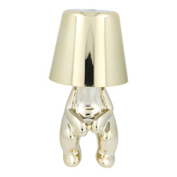 Lampka nocna GOLD MAN Art Deco siedzący (wzór 2) MLTL