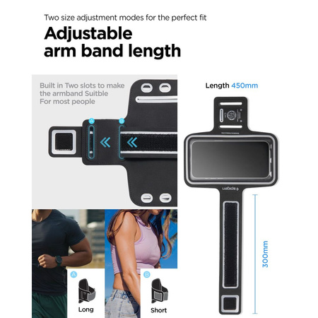 Spigen A703 Sportarmband 6,9&#39;&#39; - Schwarz