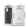 DKNY DKHMP15SPCPVSLK iPhone 15 / 14 / 13 6.1" czarny/black hardcase Leather Checkered Mono Pattern MagSafe