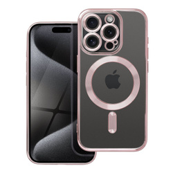 Futerał Electro Mag Cover kompatybilny z MagSafe do IPHONE 15 PRO złoty róż