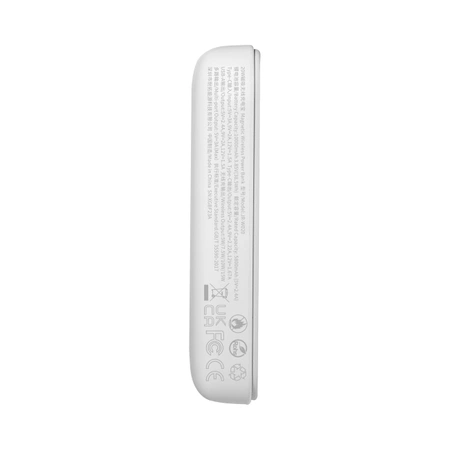 Joyroom JR-W020 20W Mini magnetic wireless power bank 10000mAh White with USB to Type-C 0.25m Cable Black