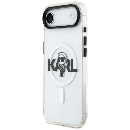 Karl Lagerfeld IML Karl Sketch Logo MagSafe Case for iPhone 17 Air - Transparent