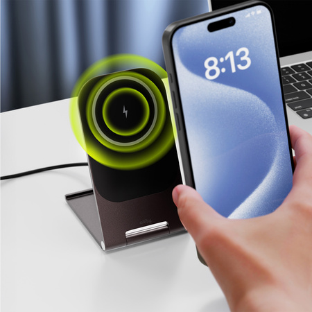 Allity ładowarka bezprzewodowa AWC-200-15WMS grafitowa