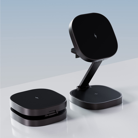 Allity ładowarka bezprzewodowa AWC-220-25WMS grafitowa 3w1