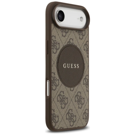 Guess 4G Circle Classic Logo MagSafe Hülle für iPhone Air - braun