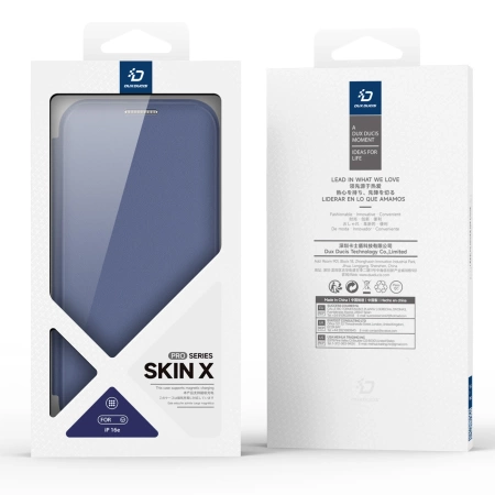 Etui Dux Ducis Skin X Pro z MagSafe na iPhone 16e - niebieskie