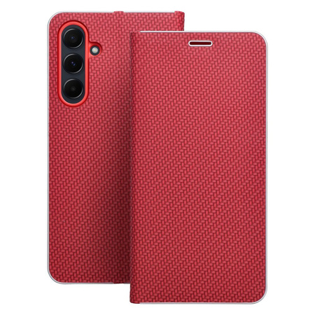 Kabura LUNA Book Carbon do SAMSUNG A26 5G czerwony