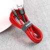 Baseus Cafule Cable - Kabel do ładowania i transmisji danych USB do USB-C 3 A, 0.5 m (czerwony)