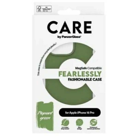 CARE by PanzerGlass Fashion Case iPhone 16 Pro 6,3&quot; grün/grün MagSafe 1386