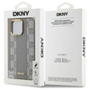 Original Case IPHONE 14 PRO MAX DKNY Hardcase Leather Checkered Mono Pattern MagSafe (DKHMP14XPCPVSLE) beige
