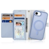 Dux Ducis Lawa iPhone 16e Lederhülle mit abnehmbarer magnetischer Brieftasche - Blau