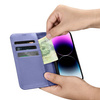 iCarer Wallet Case 2in1 iPhone 14 Pro Flip Leather Cover Anti-RFID Light Violet (WMI14220726-LP)