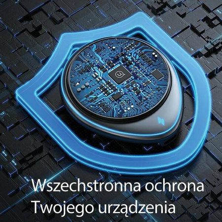 Uchwyt z Ładowaniem Indukcyjnym 15W do Kratki Nawiewu USAMS US-CD222 CD222ZJ01 czarny