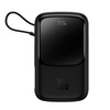 Powerbank 10000 mAh 20 W Baseus Qpow Pro Overseas Edition + USB C 3A Kabel – Schwarz