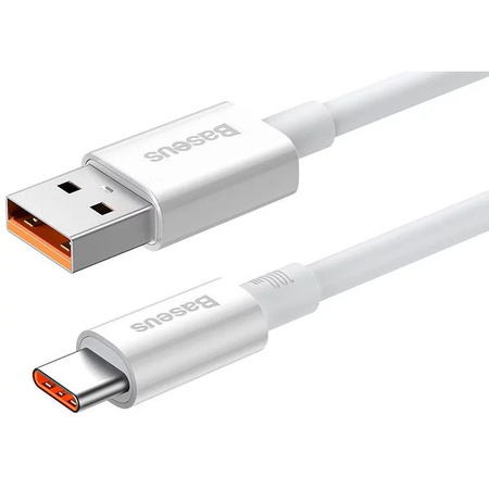BASEUS kabel USB A do Typ C PD 100W 1,5m biały P10320102214-02
