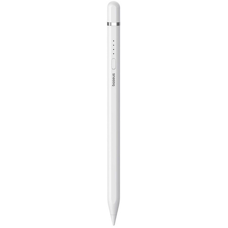 BASEUS rysik do telefonu pojemnościowy Stylus Writing 2 Lite LED (wersja aktywna + kabel USB A do Lightning 8-pin) 130 mAh biały P80015806211-03/BS-PS028
