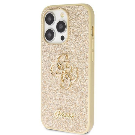 Oryginalne Etui IPHONE 14 PRO Guess Hardcase Glitter Script Big 4G