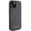 Guess 4G Metal Gold Logo Hülle für iPhone 15 – Grau