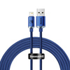 Baseus Crystal Shine Series Fast Charging Data Cable USB to iP 2.4A 2m Blue