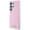 Original Case SAMSUNG GALAXY S25 ULTRA Karl Lagerfeld Saffiano Full Wrapped Elongated Metal Logo MagSafe pink