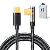 Joyroom kabel USB C kątowy - USB C do szybkiego ładowania i transferu danych 100W 1,2 m czarny (S-CC100A6)