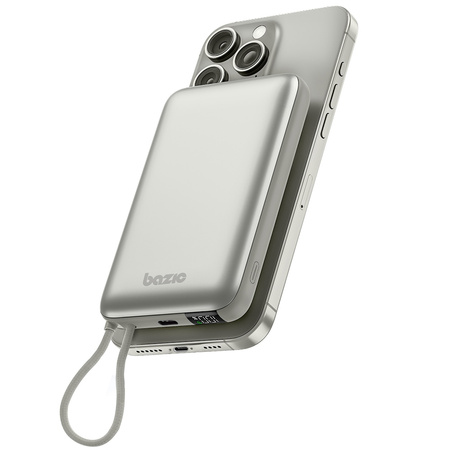 PowerBank Bazic Fusion Mag 10000mAh      MagSafe kabel USB-C szary