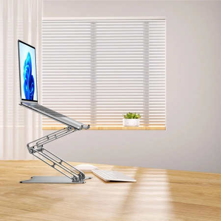 Podstawka pod laptopa, tablet Wozinsky WRS-CPY75DSS aluminiowa + Gratis! podstawka do smartfona - srebrna