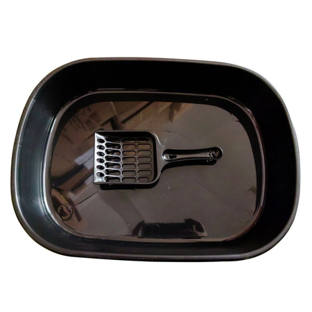 Kuweta dla kota z łopatką RC-K-849 czarna