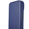 iCarer CE Premium Leather Folio Case iPhone 14 Pro Flip Magnetic MagSafe Leather Case blue (WMI14220714-BU)