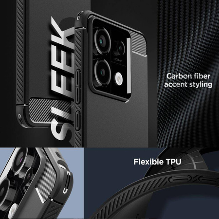 Spigen Rugged Armor Xiaomi Redmi Note 13 Pro 5G / Poco X6 5G czarny/matte black ACS07254
