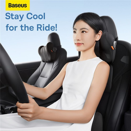 Cooling lumbar pillow for car Baseus ComfortRide - black
