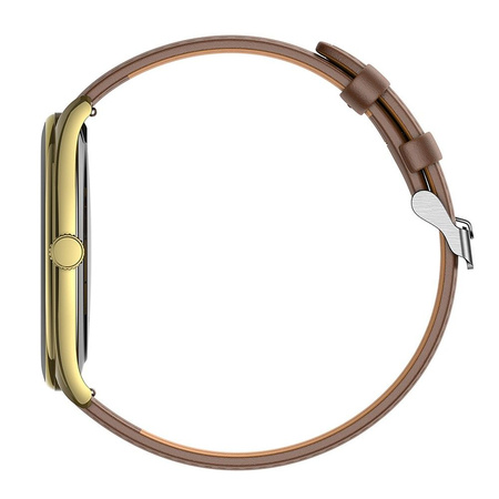 HOCO smartwatch z funkcją rozmowy AMOLED Y22 złoty szampański