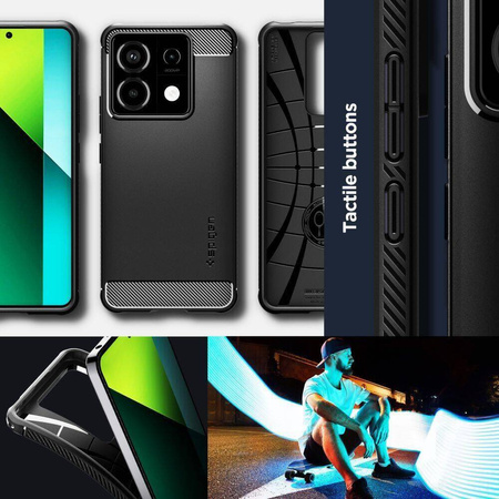 Spigen Rugged Armor Xiaomi Redmi Note 13 Pro 5G / Poco X6 5G czarny/matte black ACS07254