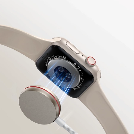 Joyroom 2 in 1 Lightning cable and inductive charger for Apple Watch 1.5m white (S-IW011)