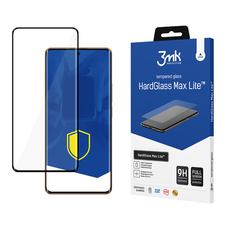 3MK HardGlass Max Lite Realme 11 Pro / 11 Pro+ / Moto Edge 30 Ultra / 40 Pro czarny/black, Fullscreen Glass Lite