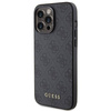 Guess 4G Metal Gold Logo case for iPhone 15 Pro - gray