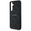 Etui Guess Leather 4G Colored Ring Classic Logo MagSafe Samsung Galaxy S25 czarny