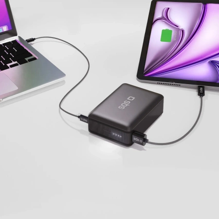Powerbank SBS 20000mAh 65W PD AFC USB-C USB-A do laptopa, tabletu, smartfona - czarny