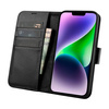 iCarer Wallet Case 2in1 iPhone 14 Flip Leather Anti-RFID Black (WMI14220725-BK)