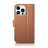 iCarer Wallet Case 2in1 iPhone 14 Pro Max Leder Flip Cover Anti-RFID Braun (WMI14220728-BN)