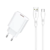 JELLICO ładowarka sieciowa C7 22.5W 1xUSB QC3.0 + kabel USB-C Biały